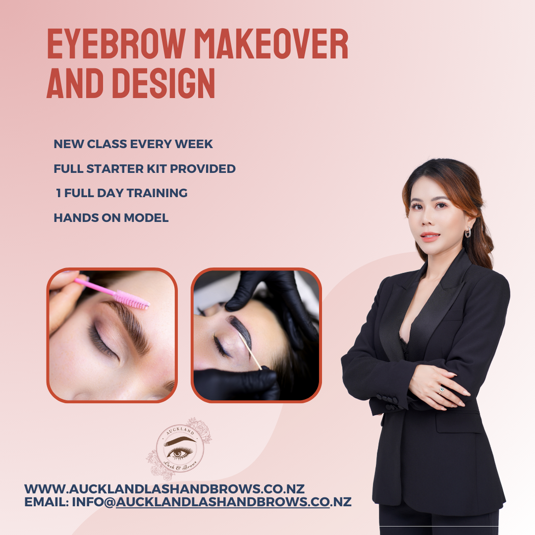 Eyebrow design and makeover course
