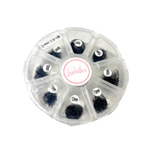 Loose premade fans mix sizes box