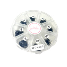 Loose premade fans mix sizes box