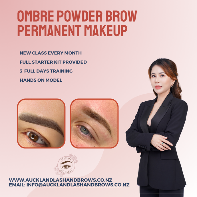 Ombre powder brow cosmetic tattooing training course
