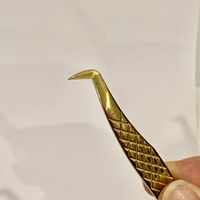 Diamond cut head curve 75 degree Volume Tweezers