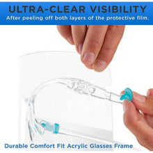 Face shields with Glasses Frame