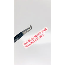 Diamond stone coated Russian Volume Tweezers